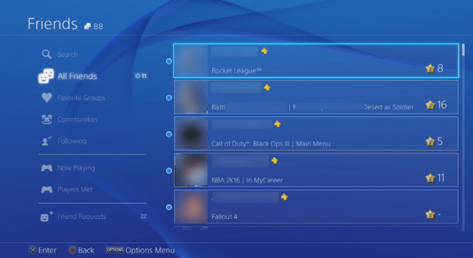 Az összes barát törlése és eltávolítása a PS4-en