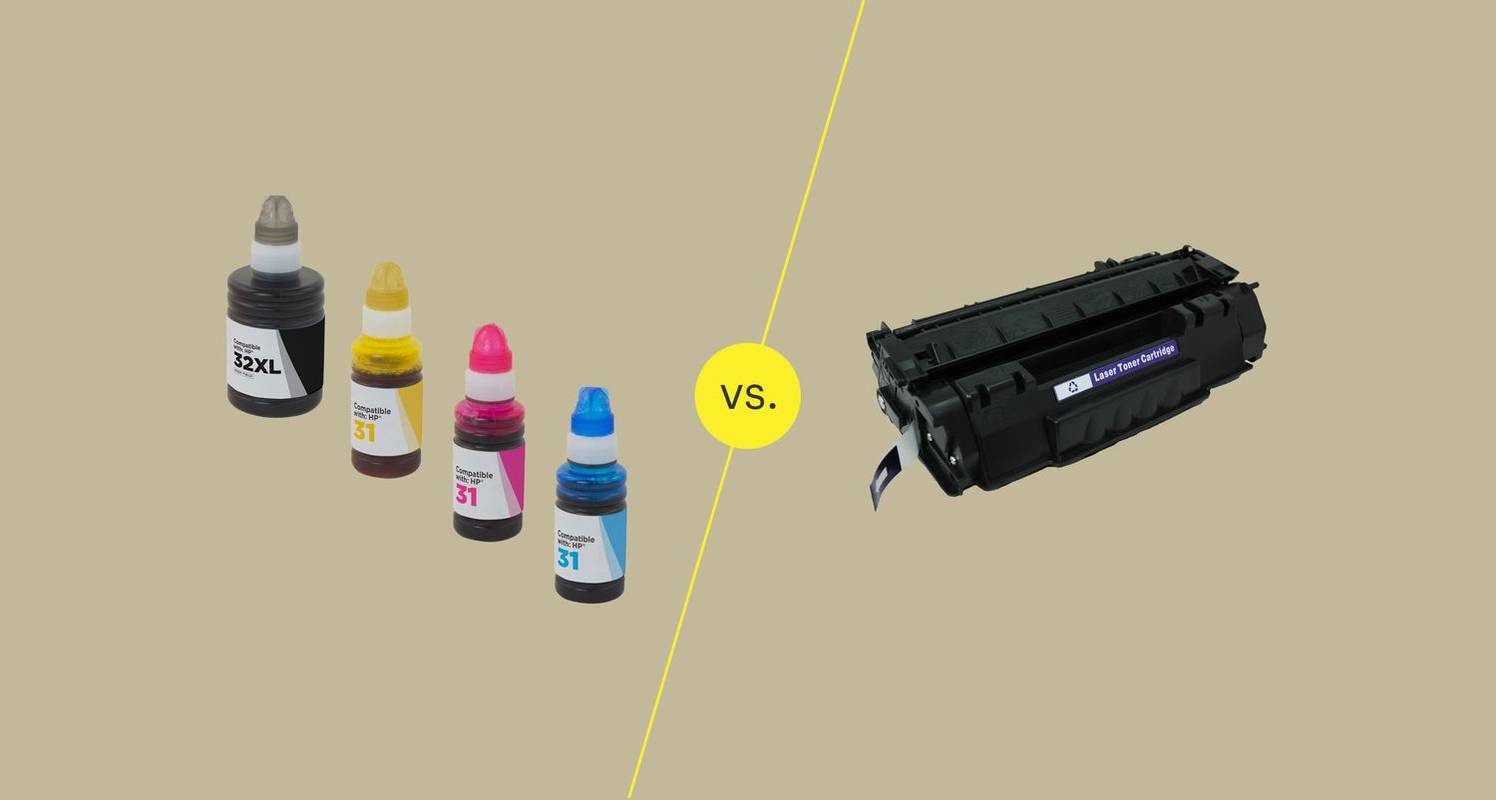 Tankprintere vs. laserprintere: Hvad er forskellen?