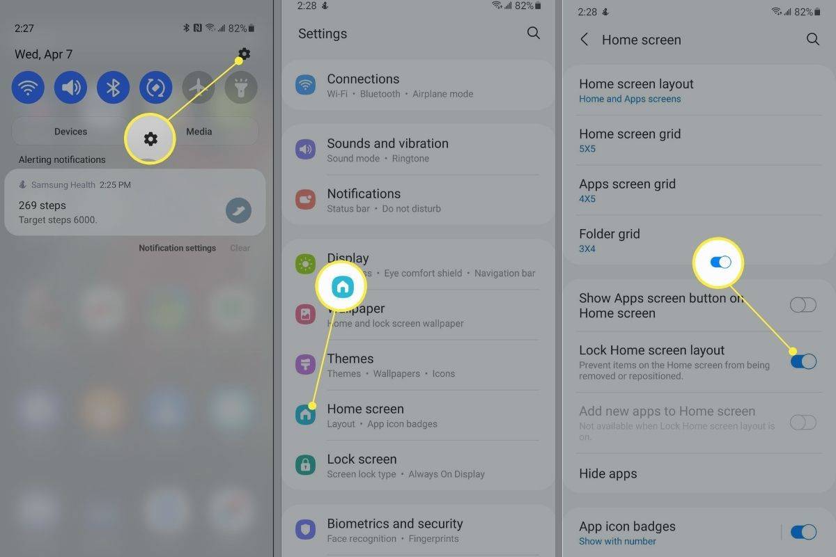 Paano i-unlock ang Home Screen Layout sa Samsung