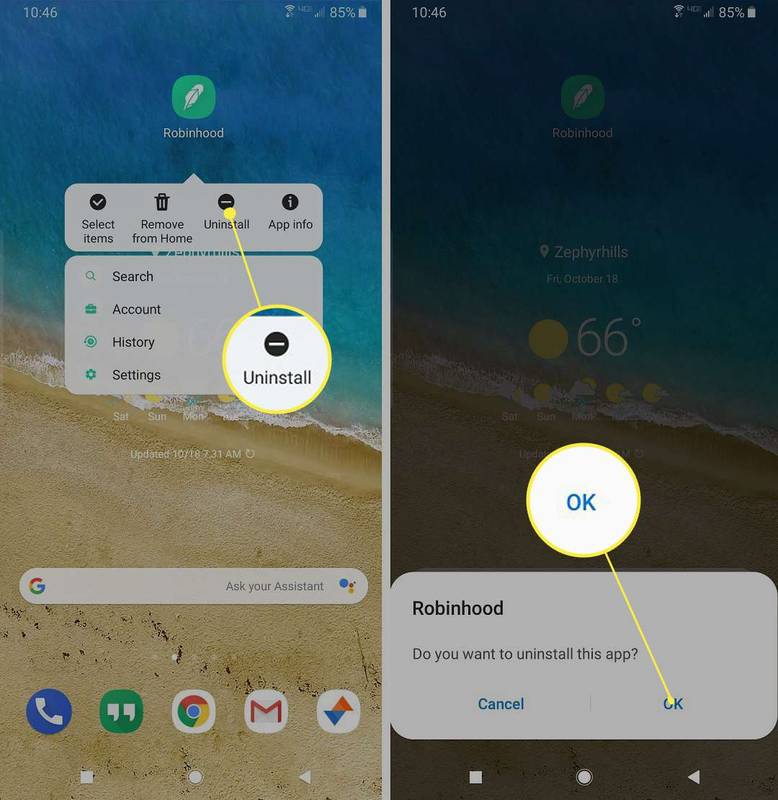 Ako odstrániť aplikácie na smartfónoch Samsung