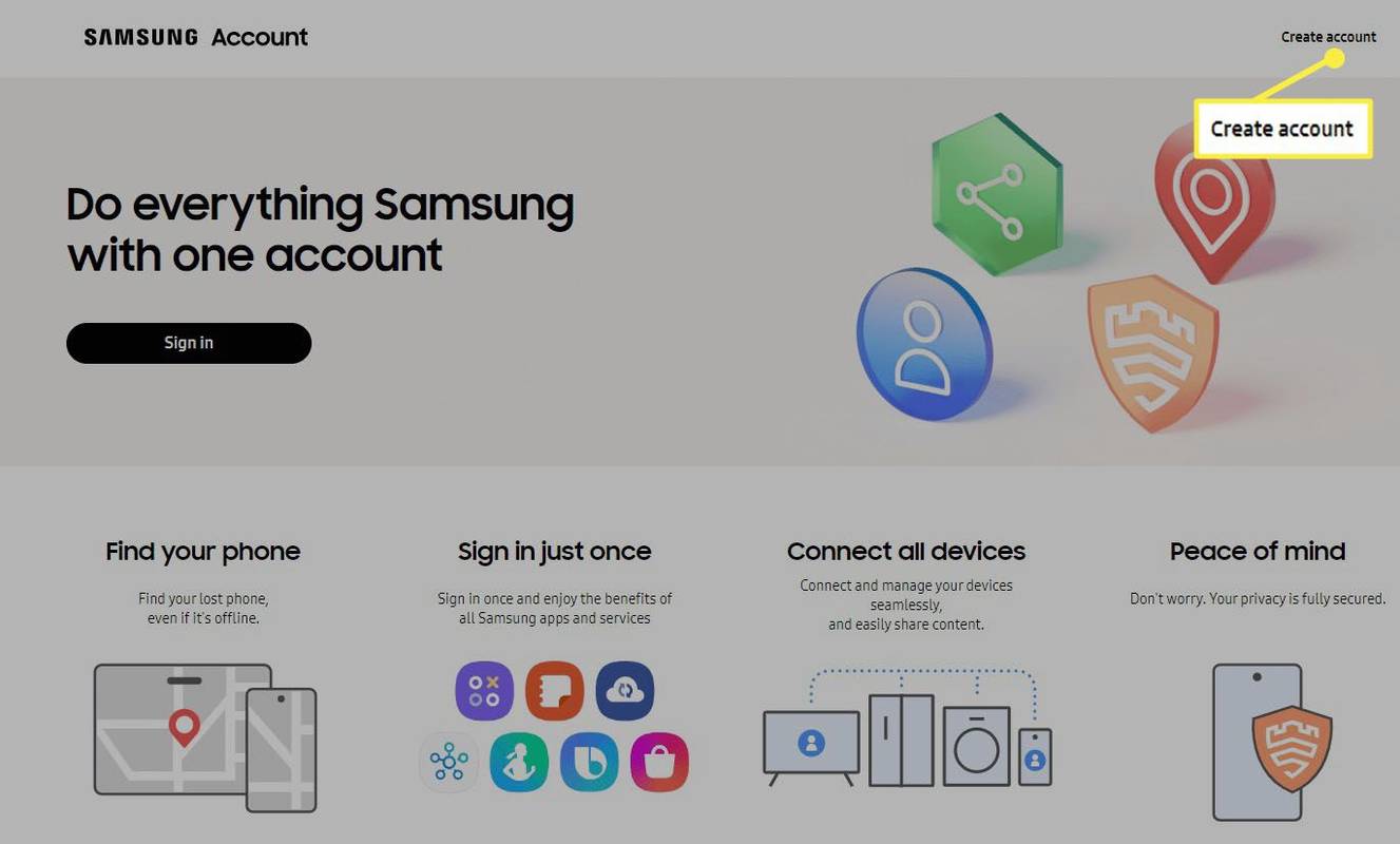 Как да създадете Samsung акаунт