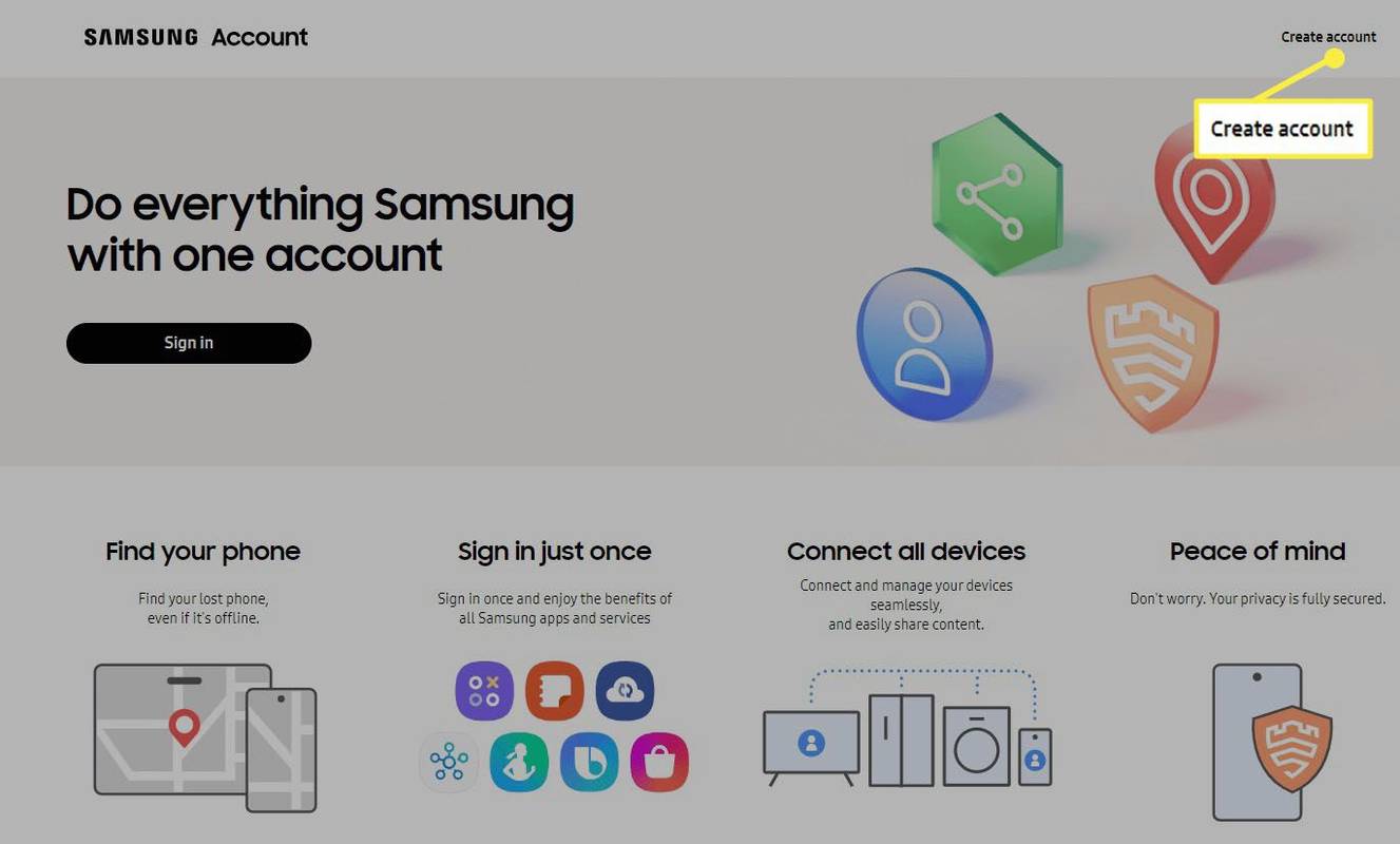 Sådan opretter du en Samsung-konto