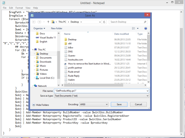 Üçüncü taraf yazılımı kullanmadan Windows ürün anahtarı nasıl alınır