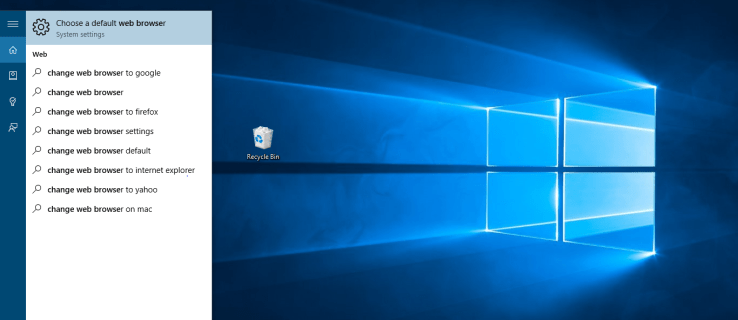 Oletusselaimen vaihtaminen Windows 10: ssä