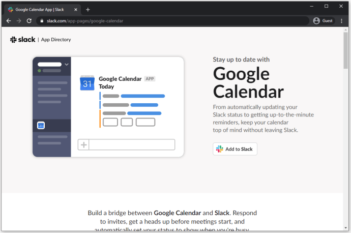 Hur man lägger till Google Kalender i Slack