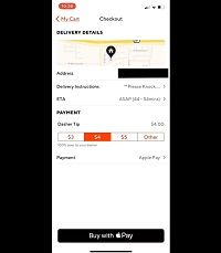 כיצד לשנות את הטיפ שלך על DoorDash