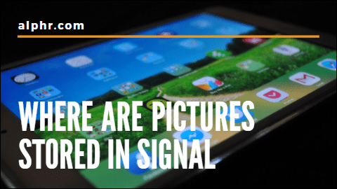 Где хранятся изображения в Signal