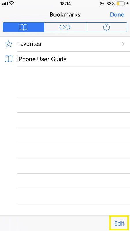 Как да изтрия всички отметки на iPhone