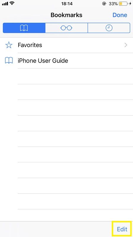 آئی فون پر تمام بُک مارکس کو کیسے حذف کریں