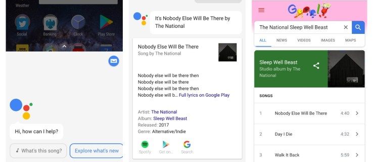 Asisten Google menggunakan Shazam dengan pengenalan lagu