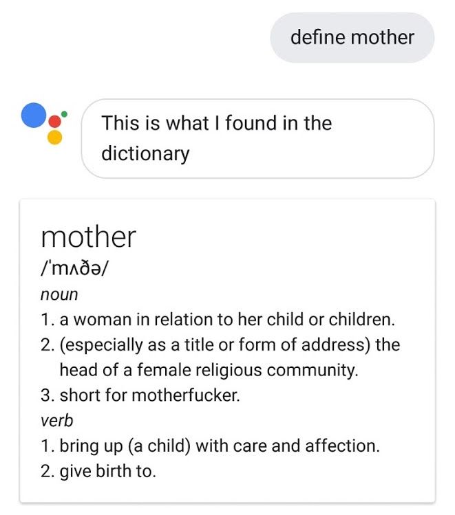 Siri maldice como un marinero cuando se le pide una definición que suene inocente