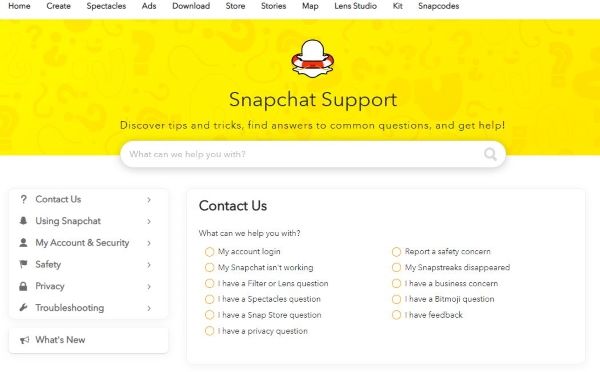 Snapchat มีหมายเลขโทรศัพท์สนับสนุนที่ฉันสามารถโทรได้หรือไม่