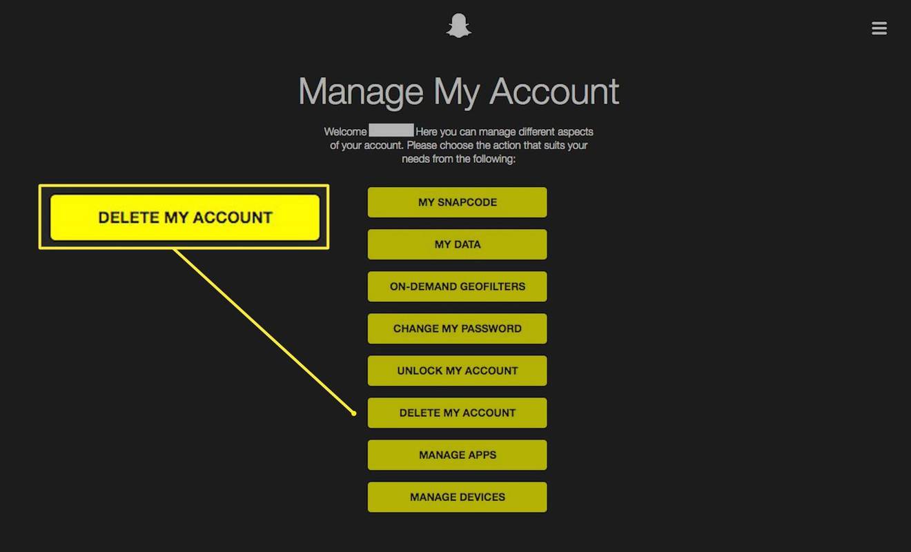 Com esborrar un compte de Snapchat