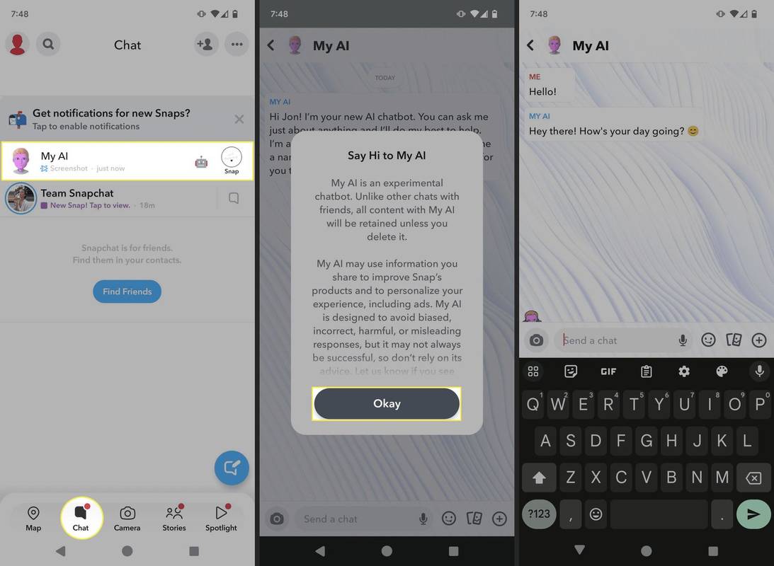 วิธีรับ AI ของฉันบน Snapchat