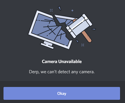   kan't detect camera