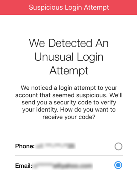   Ошибка Инстаграма