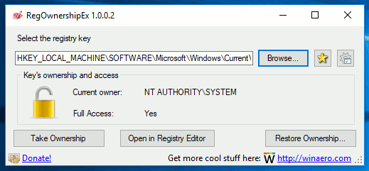 RegOwnershipEx 1.0.0.2 ist raus