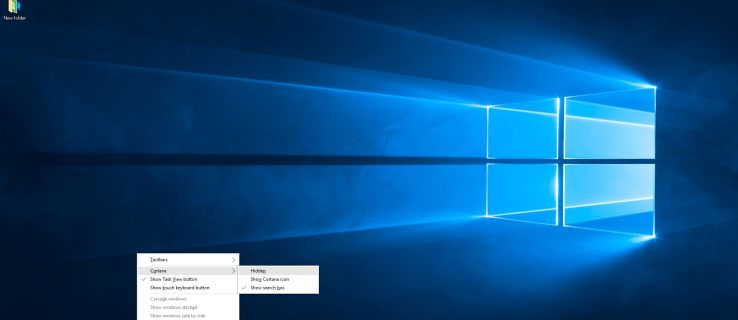 Cum se elimină bara de căutare și Cortana din bara de activități Windows 10