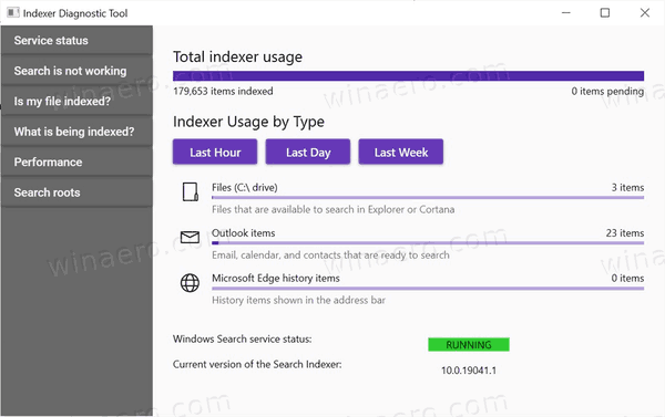 MicrosoftがWindowsSearch用のIndexerDiagnosticsアプリをリリース