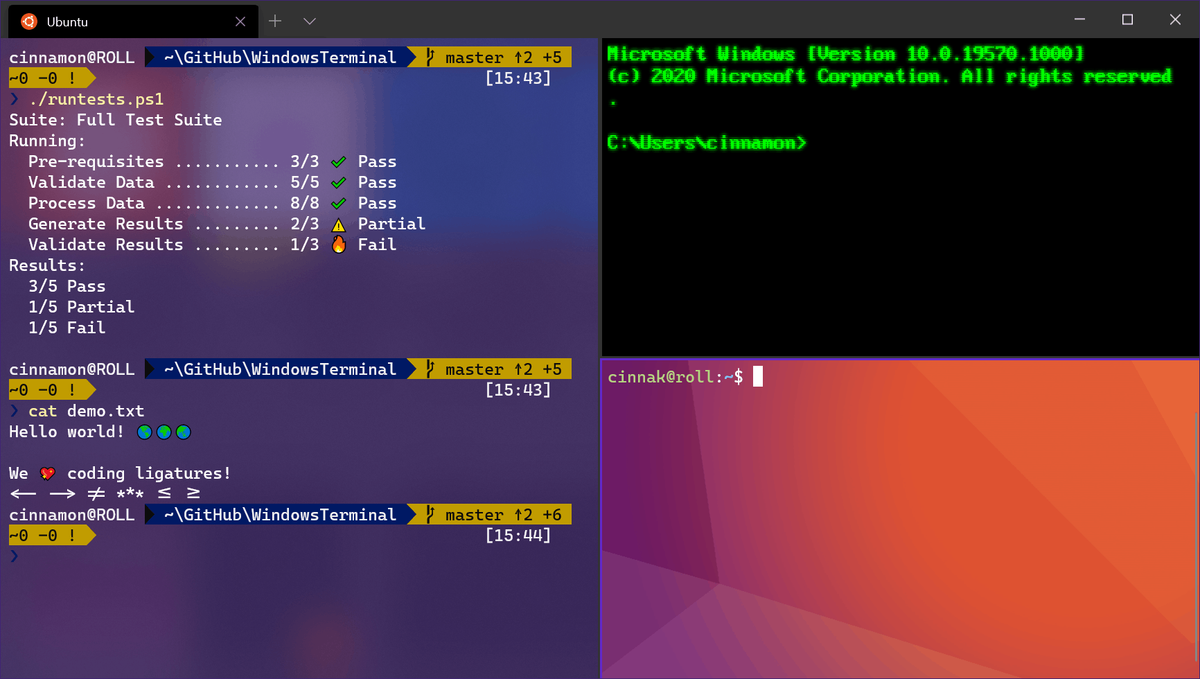 Windows Terminal Preview 1.2 julkaistu