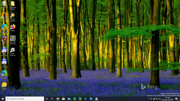 Como definir imagens do Bing como papel de parede da área de trabalho do Windows 10