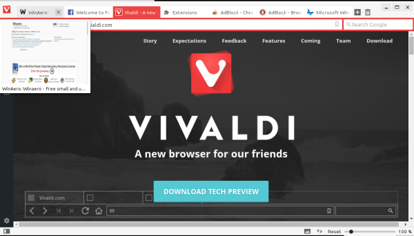 Vivaldi - przeglądarka dla wszystkich fanów Opery 12