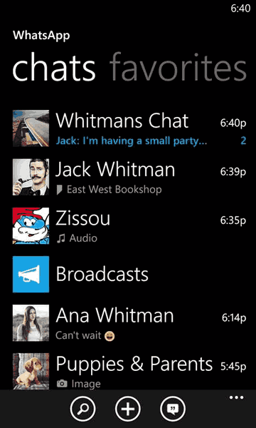WhatsApp for Windows Phone on päivitetty uusilla käyttöliittymäominaisuuksilla