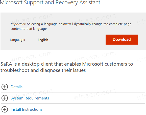 Windows 10에서 Microsoft 지원 및 복구 도우미 (SaRA) 사용