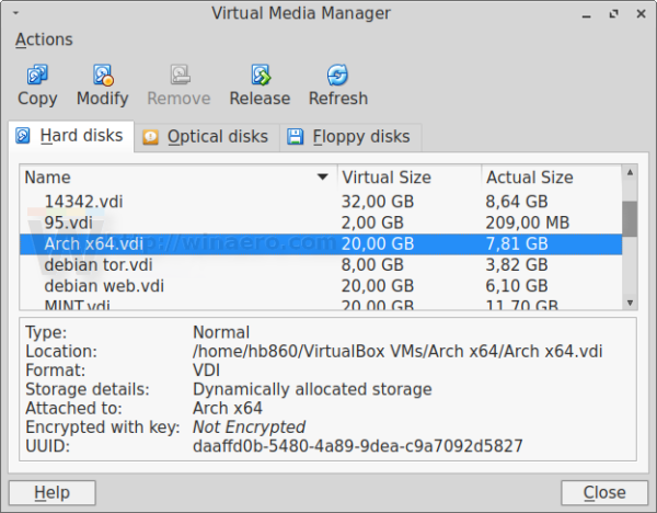 Cómo cambiar el tamaño de una imagen de disco duro de VirtualBox (VDI)