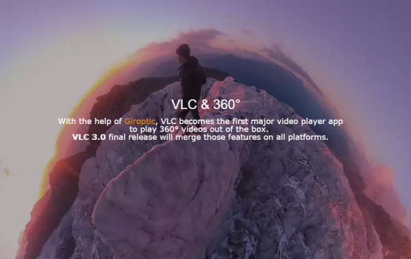 VLC sekarang mendukung pemutaran video 360 ° di Windows dan Mac