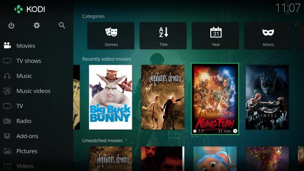 Kodi 17 přichází se spoustou nových funkcí