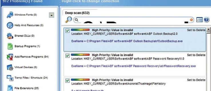Registre Windows : examen de PC Tools Registry Mechanic 5.2