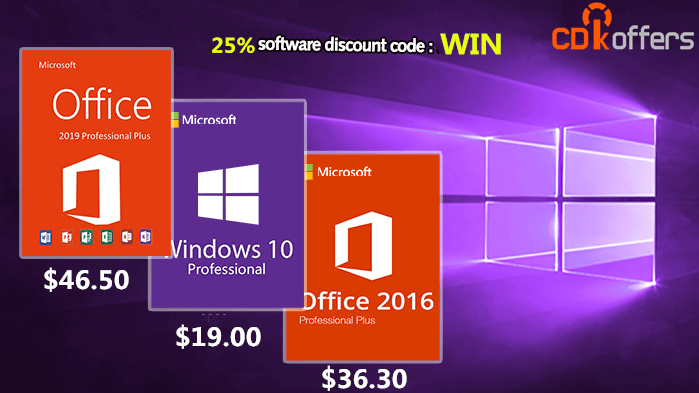 CDKOffers에서 단 $ 14.25의 할인 가격으로 Windows 10 구입