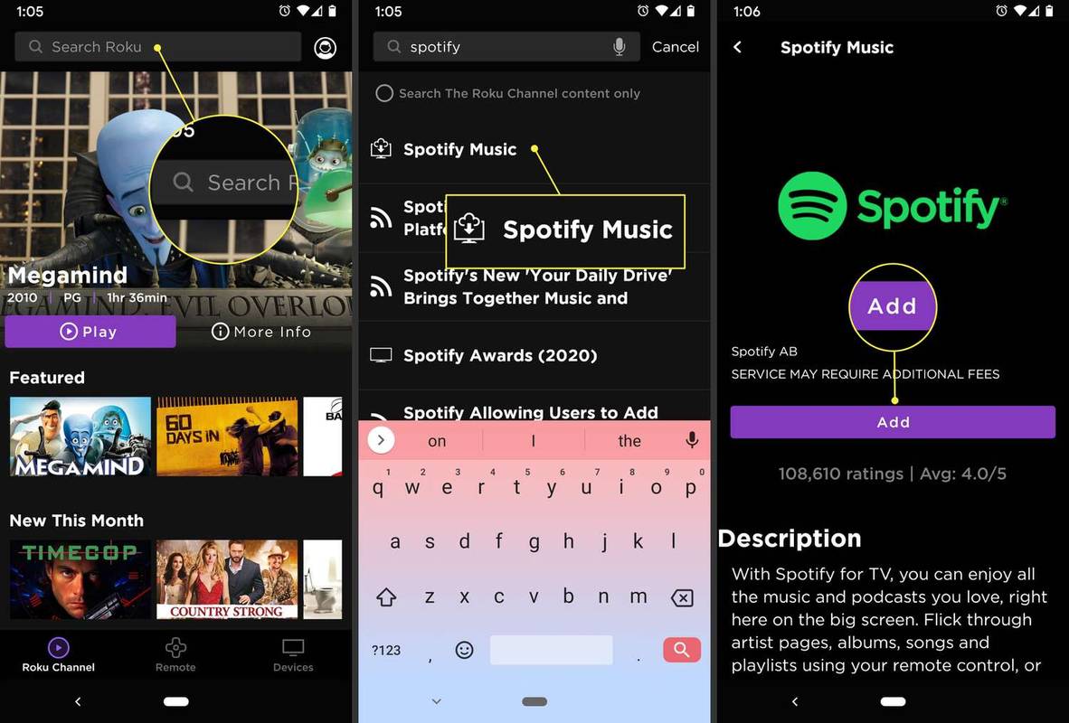 Comment ajouter Spotify à un appareil Roku