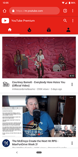 Cara Melihat Laman Web YouTube dari Telefon Anda
