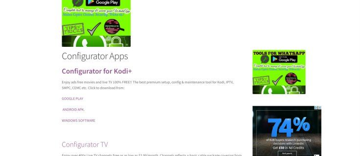 Ako používať program Kodi Configurator