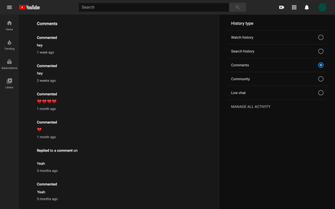 Kā izdzēst visus komentārus vietnē YouTube
