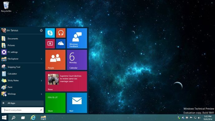 Como mudar do menu Iniciar para a tela inicial no Windows 10