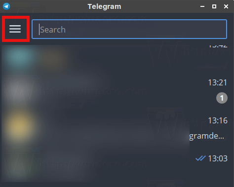 คืนค่าธีมเริ่มต้นใน Telegram Desktop (ลบธีมที่กำหนดเอง)