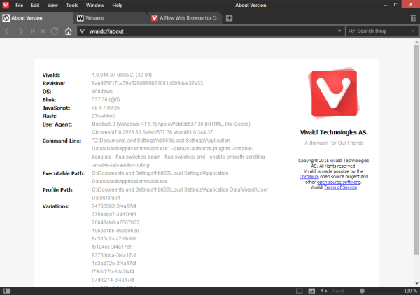 Vivaldi Beta 2 ha sortit, inclou millores impressionants