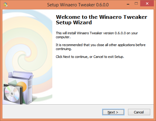„Winaero Tweaker 0.6“ yra daug pakeitimų