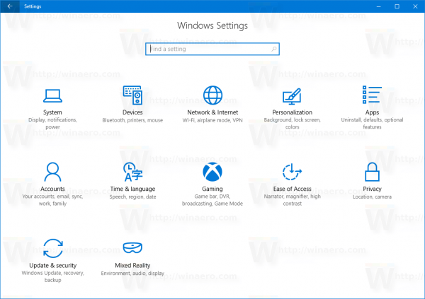 Deaktiver rulle inaktive Windows i Windows 10