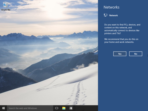 Включение или отключение сетевого обнаружения в Windows 10