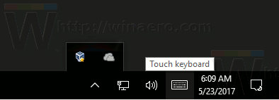 เปิดใช้งานไอคอนพื้นที่แจ้งเตือนในโหมดแท็บเล็ตใน Windows 10