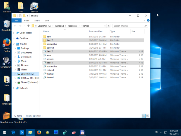 Obtenga el tema de Windows 7 para Windows 10