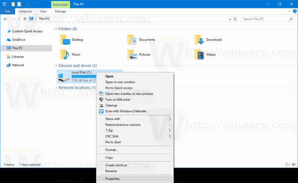 Cómo desfragmentar una unidad en Windows 10