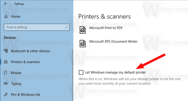 Ορισμός προεπιλεγμένου εκτυπωτή στα Windows 10