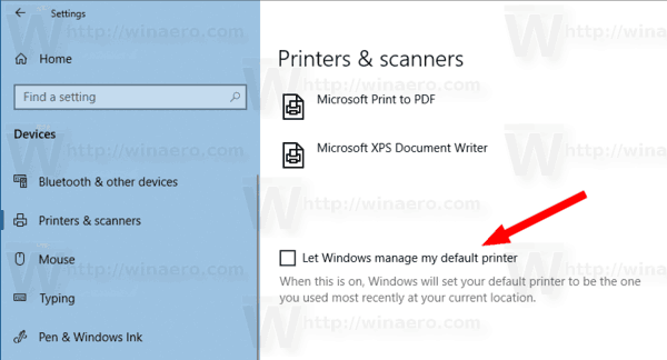 విండోస్ 10 లో డిఫాల్ట్ ప్రింటర్‌ను సెట్ చేయండి