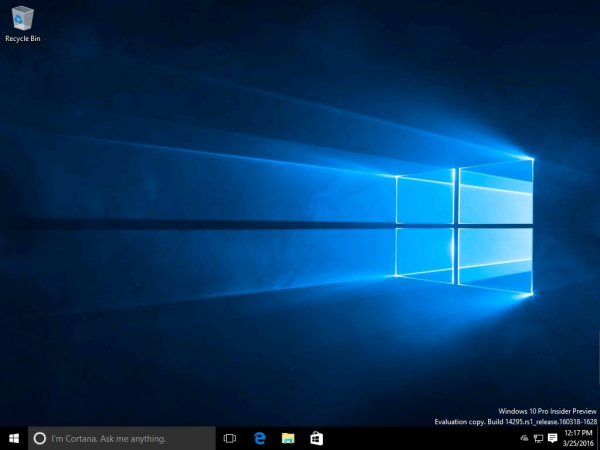 نظام التشغيل Windows 10 build 14295 متاح الآن