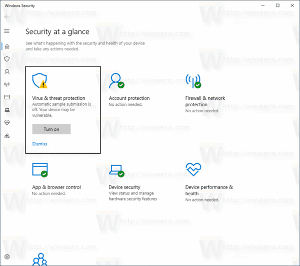Activa o desactiva la protecció contra manipulacions a Windows 10